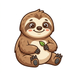 Original transparent PNG sloth image